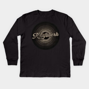 Kraftwerk First Name Retro Tape Pattern Vintage Styles Kids Long Sleeve T-Shirt